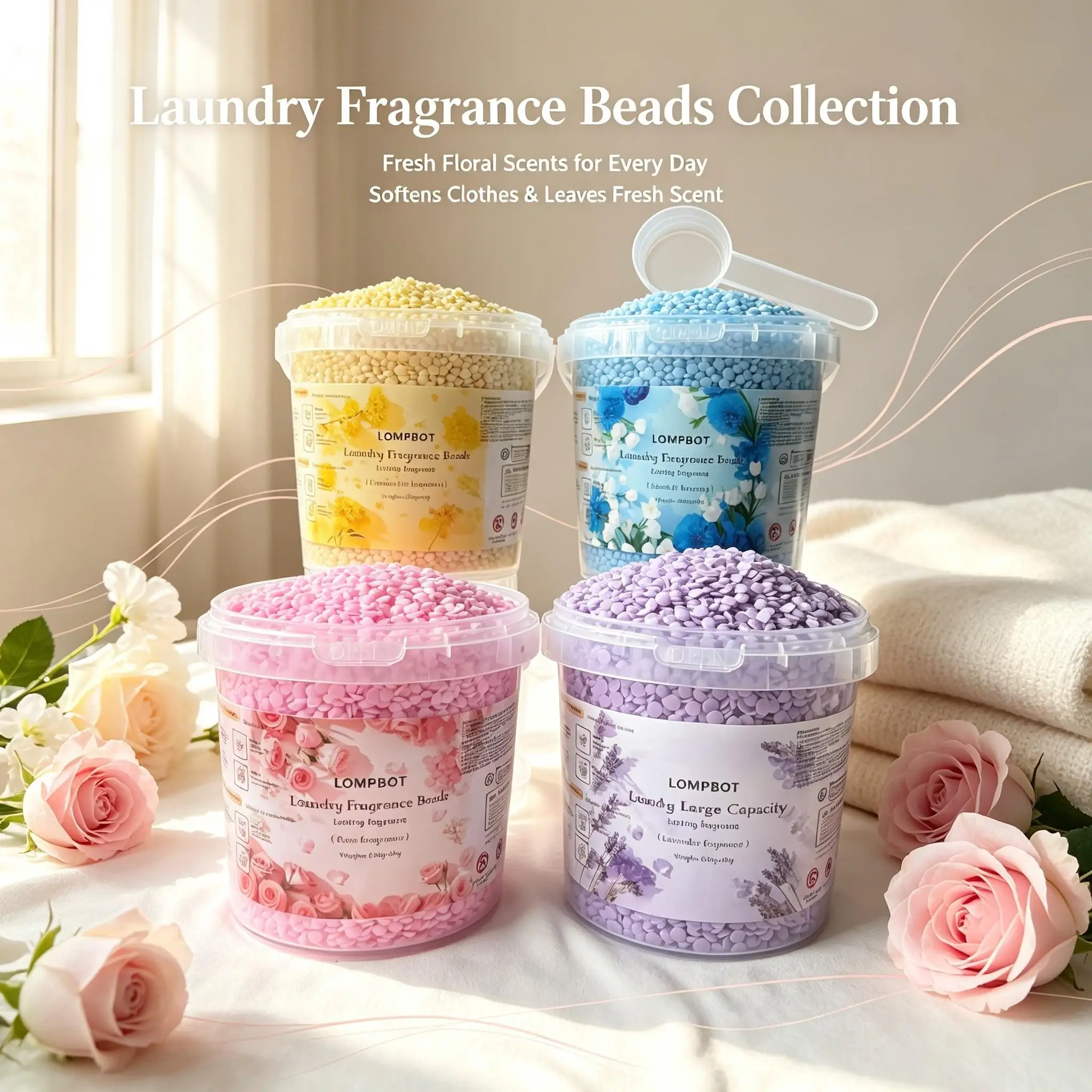 Perfume Fragrance Powder - Perles parfumées pour lessive en grand