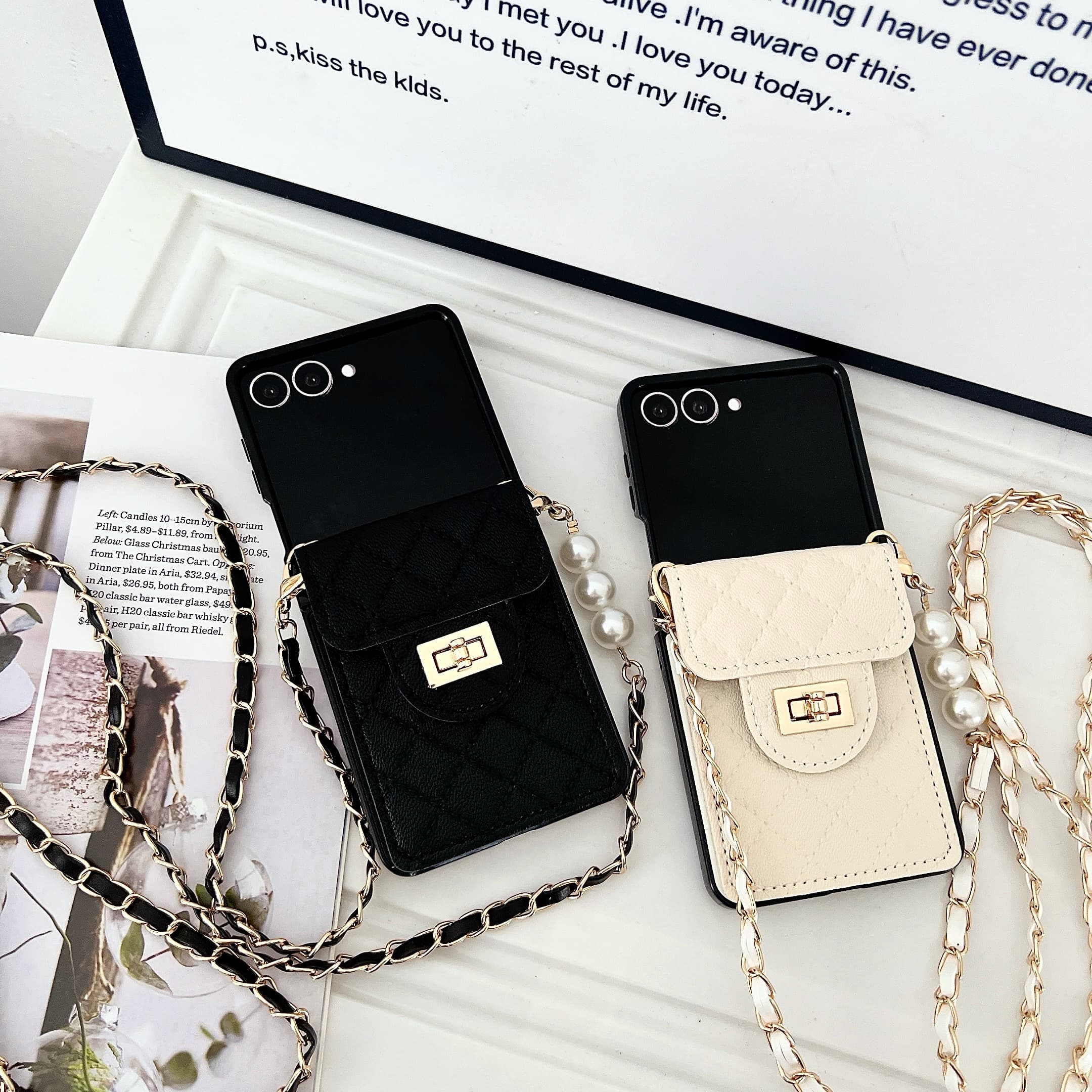 Coque à bandoulière en perles  - Parfum Z avis et prix