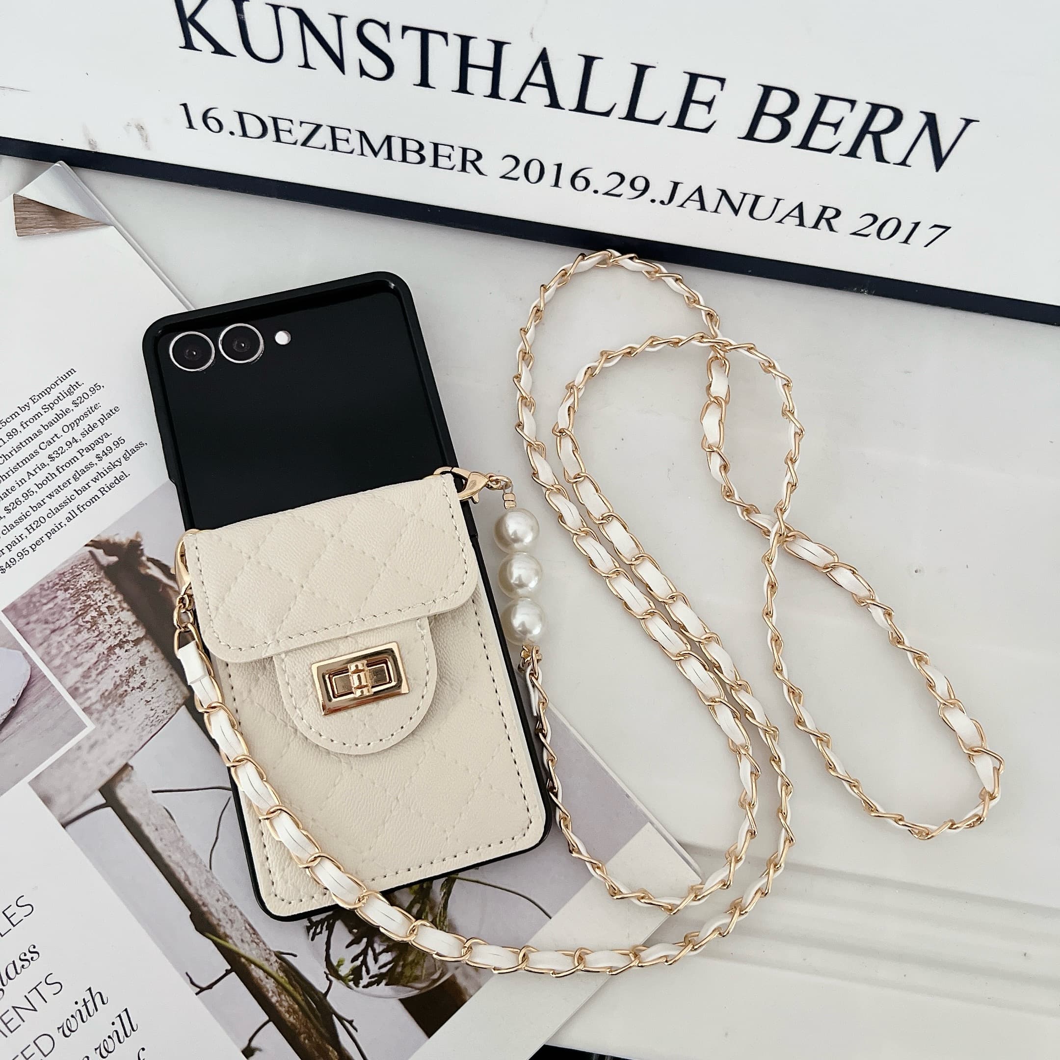 Coque à bandoulière en perles  - Parfum Z avis et prix